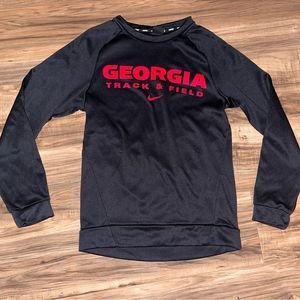 NEW Nike Georgia Bulldogs Track & Field Crewneck Pullover Sweatshirt 967603 010